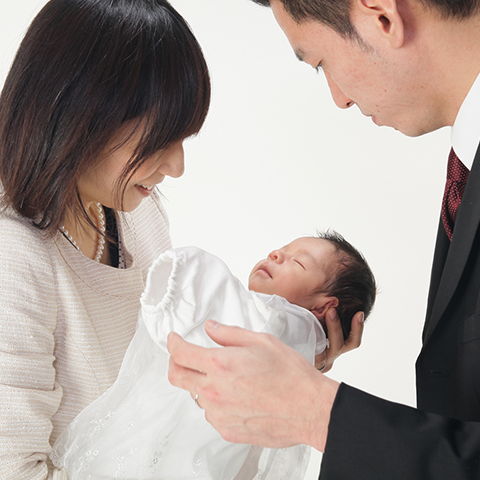 初宮参り 写真